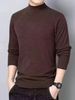 Men's Clothing Men's Double-Layer Fleece-Lined Thermal Long Sleeve T-Shirt, Semi-Turtleneck Warm Base Layer For Autumn Winter & Spring_viptrois.com