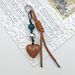 Bag Pendant Simple And Creative New Leather Rope Heart-shaped Keychain Weaving_viptrois.com