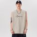 Summer 2025 240g Printed Round Neck Sleeveless T-shirt For Men's Sports Fitness, Loose And Versatile Base Shirt_viptrois.com