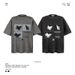 Men's Clothing American Retro Fashion Brand Washed Distressed Butterfly Print Short Sleeved T Shirt Men Ins Street Loose Couple Casual Tops_viptrois.com