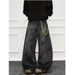 Vintage Distressed Denim Jeans – Oversized Relaxed Fit With Raw Hem & Ripped Details (S-3XL, Unisex Streetwear)_viptrois.com