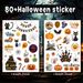 Halloween Laser Pumpkin Stickers Flash Children Waterproof Diy Skull Bat Party Decoration Halloween Stickers_viptrois.com