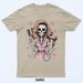 Halloween Gothic Skeleton Hairdresser T-Shirt Mens Womens Tees Top_viptrois.com