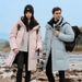 Men's Clothing Couple's Slim-Fit Mid-Length Down Jacket – Waterproof, Anti-Bacterial, 600+ Fill Power White Goose Down Coat (Black, Cream White, Red)_viptrois.com