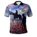 American Flag Soldier Outdoor Street Short Sleeve Men's Button 3DPolo Turn-down Collar Shirt_viptrois.com