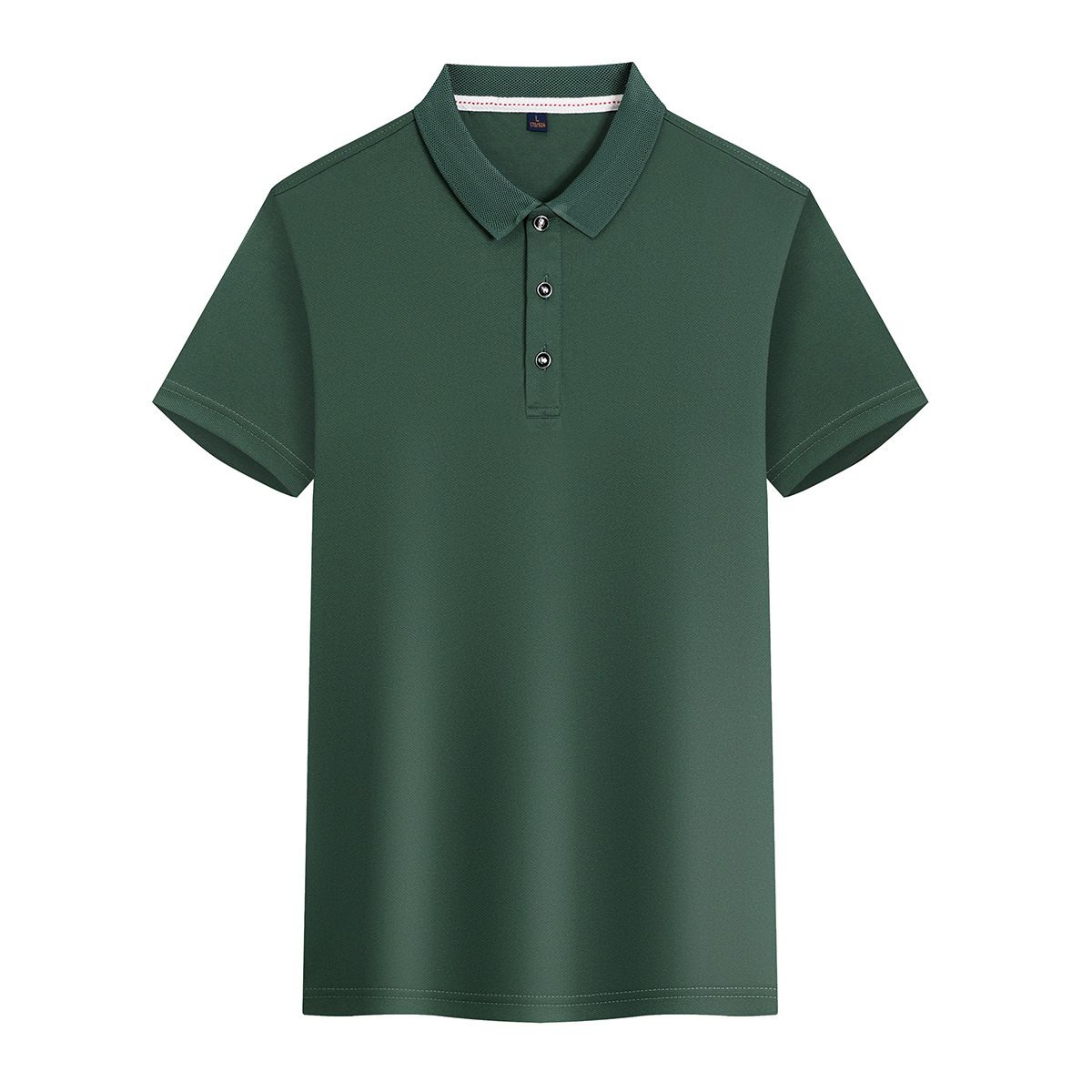 Men's Clothing Short Sleeved T Shirt Lapel Shirt Solid Color Sports Quick Drying Half Sleeved Polo Shirt Men's Clothing Advertising Shirt Printed Logo_viptrois.com