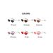 Fashion Diamond Shaped Small Metal Frame Sunglasses Simple Beach Sunshade Sunglasses Sunglasses Female T1372_viptrois.com