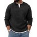 Men's Casual Long Sleeve Crew Neck Pullover Sweatshirt - Loose Fit Layering Base Shirt For Autumn & Winter_viptrois.com