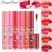 Long-Lasting Peel-Off Hydrating Lip Mask & Tinted Lip Gloss Set - Transfer-Proof Liquid Lipstick For Vivid Color_viptrois.com