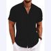 Men's 3D Printed Pocketless Printed Collared Button up Shirt Summer New Style Casual Long Sleeve Clothing_viptrois.com