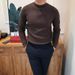 Men's Sweater For Autumn And Winter, Warm Semi High Neck, Slim Fit, Knitted Sweater For Wearing, Base Coat_viptrois.com