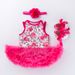 Baby clothes reborn baby clothes 55cm simulation doll clothes sleeveless pajamas dress shoes headdress set_viptrois.com