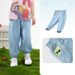 Mother & Kids Children's Tencel Denim Anti Mosquito Pants Thin Cool Trousers Girls Lace Loose Leggings Pants_viptrois.com