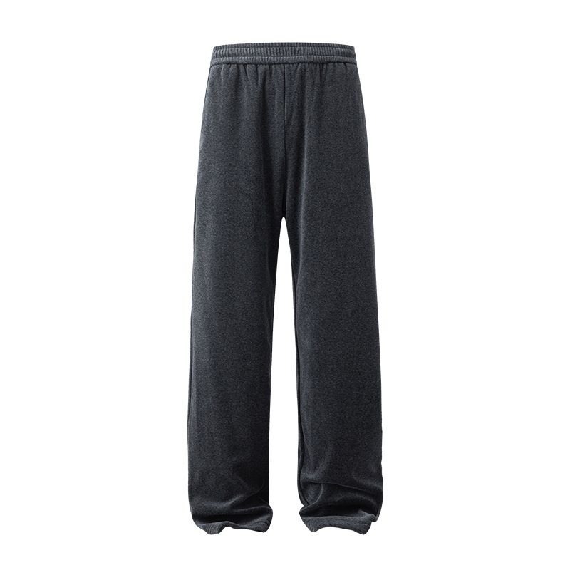 Velvet Zip-Up Jacket & Jogger Set – Cozy Lounge Wear For Dog Walks & Home Relaxation (Dark Heather Grey, S-XL)_viptrois.com