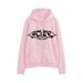 Harajuku Y2K Autumn Hooded Sweatshirt Zipper Butterfly Long Sleeve Loose Print Women's Hoodie Jacket_viptrois.com