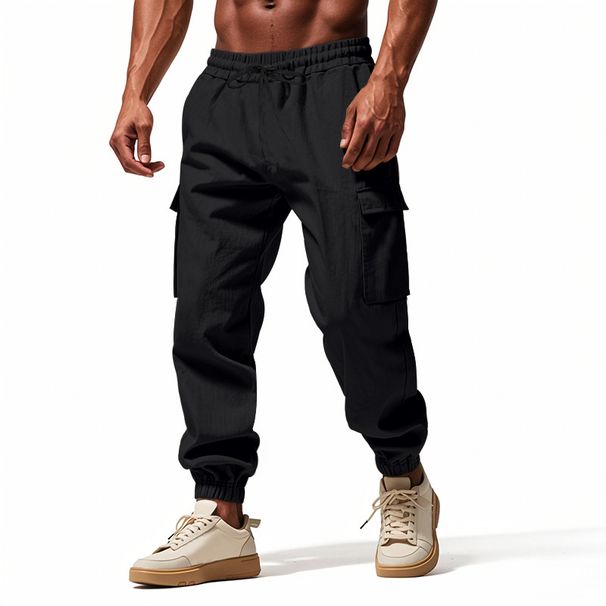 Men's Clothing Men's Casual Pants Spring And Autumn Style Wide Tube Outdoor Sports Workwear Cuff Pants Men_viptrois.com