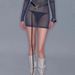 Women's Extended Double Loop Thin Belt Punk Air Eyelet Rivet Belt Summer Splicing Belt_viptrois.com