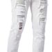 Men's Clothing Elastic Hot Diamond White Jeans Men Ripped Patch Slim Fit Skinny Tight Pants Men_viptrois.com