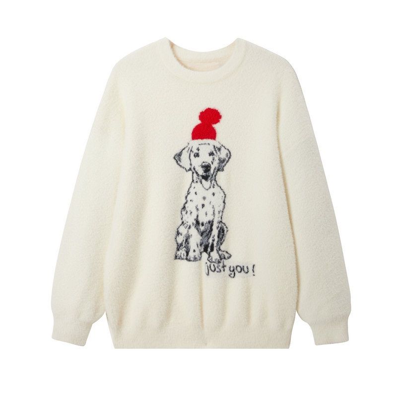 Pure Men's Winter Thickened Wm Knitted Sweater Slim Fit Long Sleeve Pullover Couple Outfit Loose Versatile Outerwe_viptrois.com