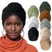 Muslim hat Thickened elastic wrap scarf hat Ethnic wind twist hat Fashion scarf warm chemotherapy hat_viptrois.com