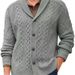 Autumn And Winter New Fashion V Neck Long Sleeve Single Breasted Cardigan Sweater Jacket Men's Business Sweater_viptrois.com