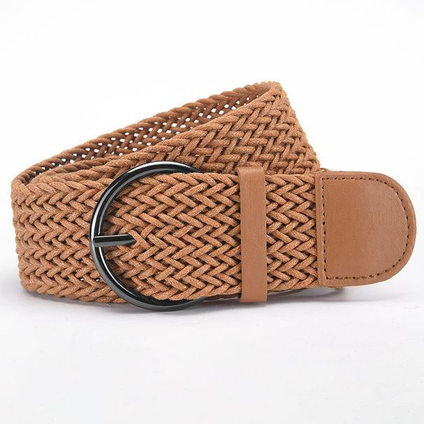 Women Braided Belts New Ethnic Style Pin Buckle Wide Waist Belt Waist Decoration Wax Rope Braided Retro Handmade Belt Decorative Skirt_viptrois.com