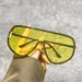 Square Large Frame Rice Nail One-piece Sunglasses New Frameless Fashion One-piece Men's And Women's Sunglasses_viptrois.com