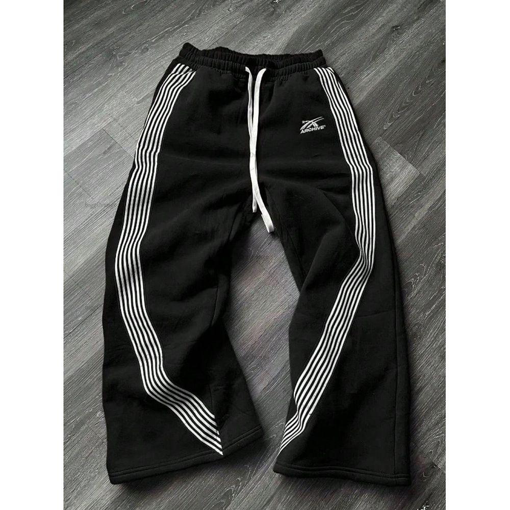 Men's Clothing Casual Pants Fashionable All Match Loose Straight Outer Wear Sports Pants_viptrois.com