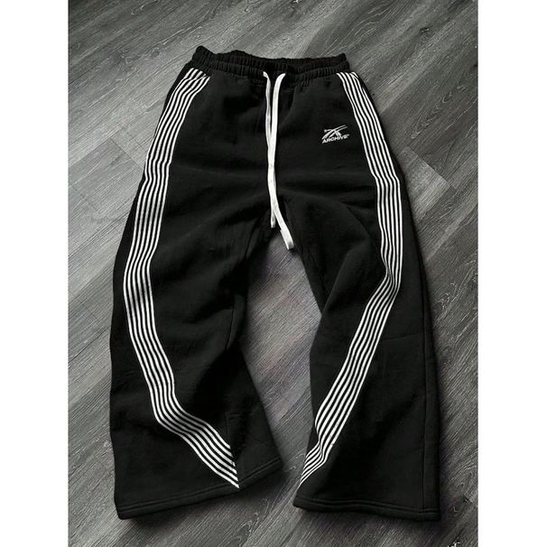 Men's Clothing Casual Pants Fashionable All Match Loose Straight Outer Wear Sports Pants_viptrois.com