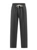 Loose New Leisure Straight Jacquard Knitted Tethered Dating Sports Trousers_viptrois.com