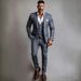 Men's Clothing Men's Slim Fit Three Piece Suit Style Business Casual Wedding Groomsmen Formal Solid Color Suit_viptrois.com