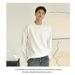 American Retro Heavy Cotton Long Sleeve T-Shirt Men, New Loose Fit Large Size Round Neck Drop Shoulder Tee For Spring_viptrois.com