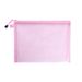 A4 Transparent File Bag Nylon Mesh Zipper Test Paper Information Bag File Storage Bag Office Student Subject Bag_viptrois.com