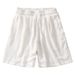 Men's Clothing Men's Summer Linen Shorts Breathable Comfortable Versatile Skin Friendly Trendy White Pants Set_viptrois.com