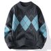 Men's Clothing High Collar Cotton Winter Warm Sweater Women's Winter Knit Sweater Semi-Turtleneck Warm Soft Pullover Casual Slim Fit Long Sleeve Top_viptrois.com