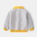 XUANMU Spring Autumn Children Boy Knitted Polo Shirts Striped Baby Boy Pullover Cotton Exterior Kid Boy Sweater XB054_viptrois.com