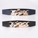 Internet celebrity same style ladies student dress decorative belt exaggerated chain elastic elastic girdle women's belt_viptrois.com