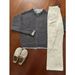 Loom 2025 Autumn New Round Neck Knitted Cardigan Top For Men Simple Solid Color Loose Versatile Two-Piece Sweater Jacket_viptrois.com