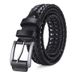 Men's Belts Hand Woven Leather Belt Men's Fashion Retro Leather Belt Breathable Pin Buckle Trouser Belt_viptrois.com