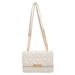 2025 New Trendy Women's Quilted Chain Handbag, Small Square Bag, Textured Casual Shoulder Crossbody Bag For Women_viptrois.com