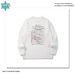 Men's Clothing YWFG Retro Letter Print Sweater – Unisex Oversized Crewneck Knit Top (White, S-XL)_viptrois.com