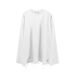 Streetwear Distressed Hem Long Sleeve T-Shirt For Men - Oversized Hip-Hop Style Solid Color Layering Tee With Raw Edge Detail_viptrois.com