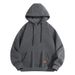 Men's Half-Zip Fleece Hoodie Sweatshirt - Casual Pullover Jacket With Hood For Spring & Autumn (Black, Blue, Green, Light Grey, Dark Grey)_viptrois.com