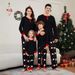 Christmas Santa Fawn Alphabet Christmas Family suit printed homewear pajamas_viptrois.com