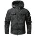 Soft Shell Jacket Top Men's Jacket Tooling Loose Functional Jacket Jacket Men's Camouflage Hooded_viptrois.com