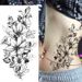 Exclusive Sketch Flower Tattoo Stickers Sketch Tattoo Stickers Rose Flower Black And White Flower Tattoo_viptrois.com