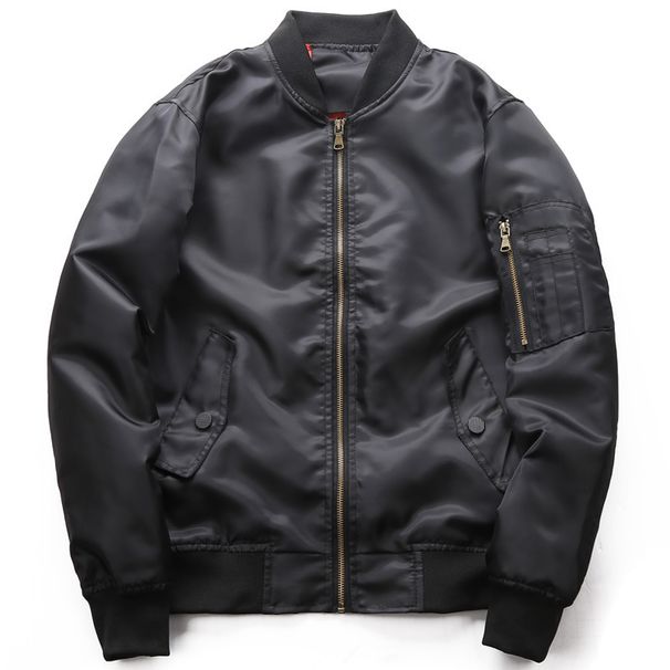 New Light MA-1 Bomber Jacket Men's Spring And Autumn Tactical Uniform Men's Baseball Collar Solid Color Jacket Military Fan Jacket_viptrois.com