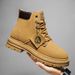 Men's Shoes Large Size Trendy Martin Boots British Work Boots High Top Casual Leather Men's Boots_viptrois.com