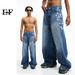 Men's Clothing New National Trend Design Niche Jeans Men Ins High Street Retro Pants Couple Trend_viptrois.com