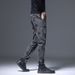 Men's Casual Slim-fit Straight Trousers Men's Light Business Personality Versatile Trendy Trousers_viptrois.com